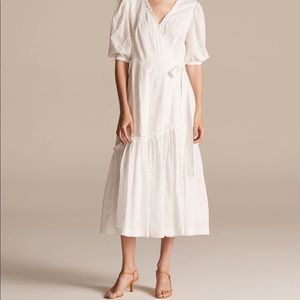 NWT Rebecca Taylor La Vie Lucie Eyelet Wrap Dress